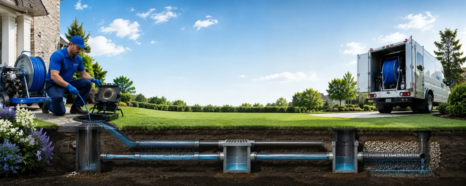 Outdoor drain cleaning information for Skanee, MI